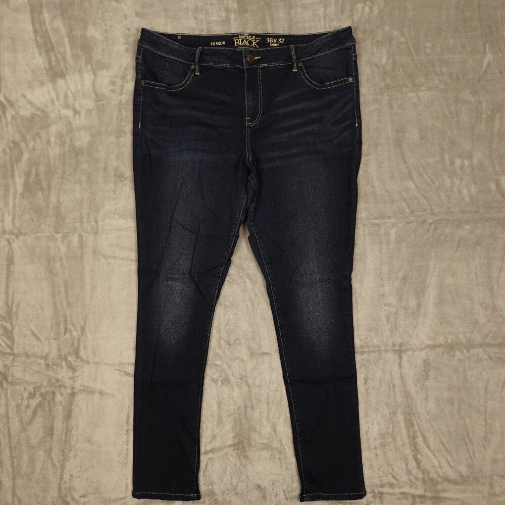 Buckle Men’s Skinny Jeans in Dark Blue Wash